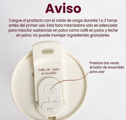Vaso Mezclador Proteina Suplementos Cafe