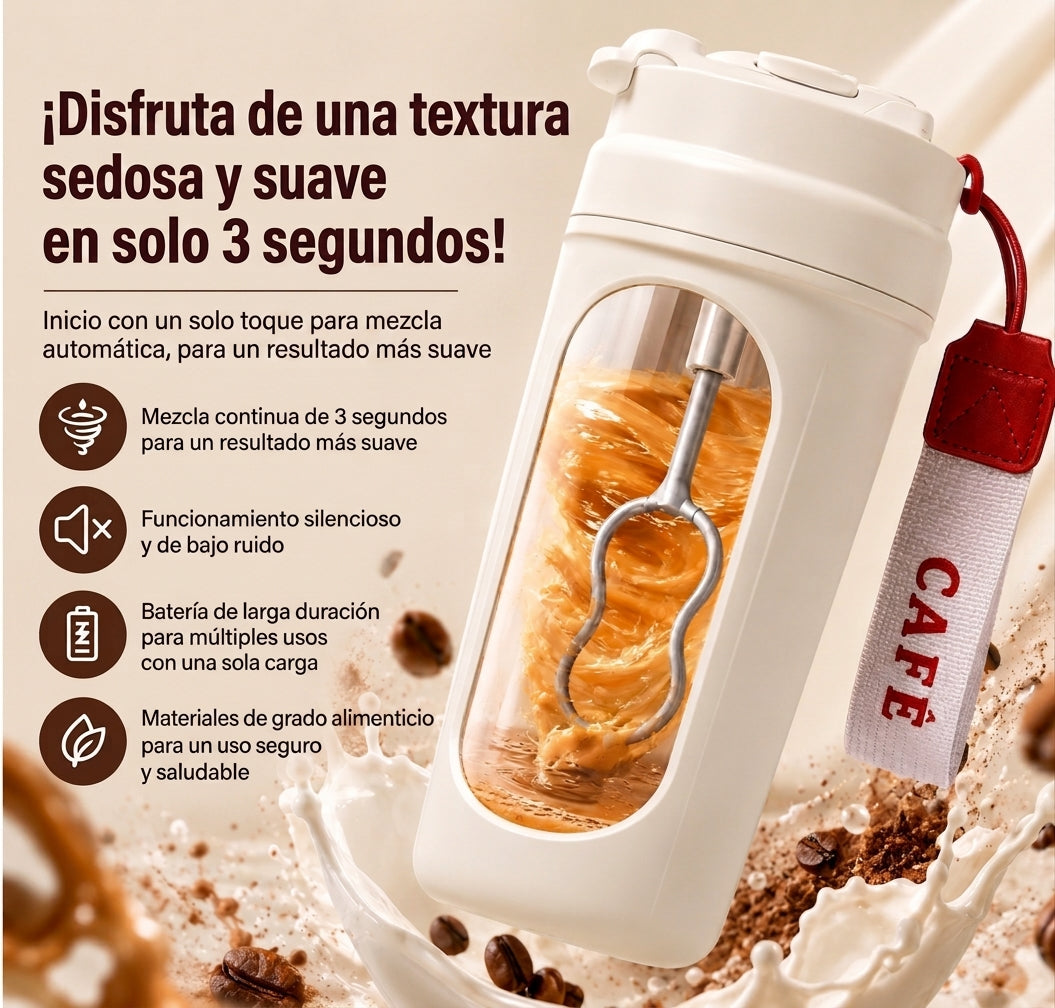 Vaso Mezclador Proteina Suplementos Cafe
