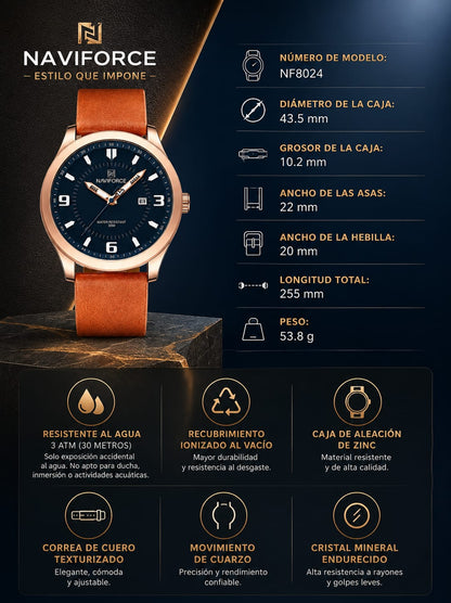 RELOJ NAVIFORCE NF8024 CRONÓGRAFO CASUAL PARA HOMBRE